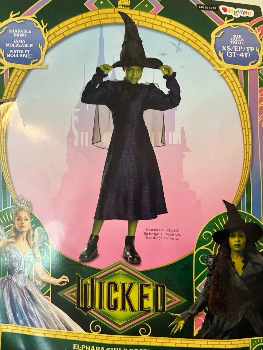 nwt wicked halloween costume 3T-4T kids